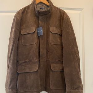 NWT Peter Millar Collection Suede Leather Jacket